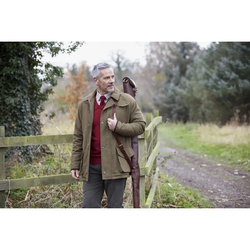 Alan Paine Combrook Mens Tweed Waterproof Field Coat - Hawthorn