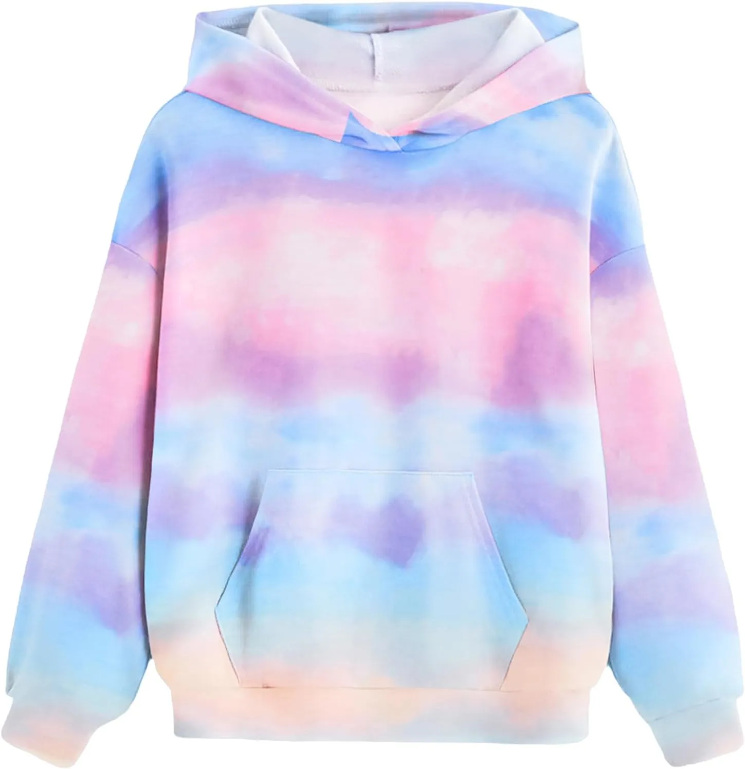 Arshiner Girls Tie Dye Sweatshirts Loose Casual Hoodies Tops