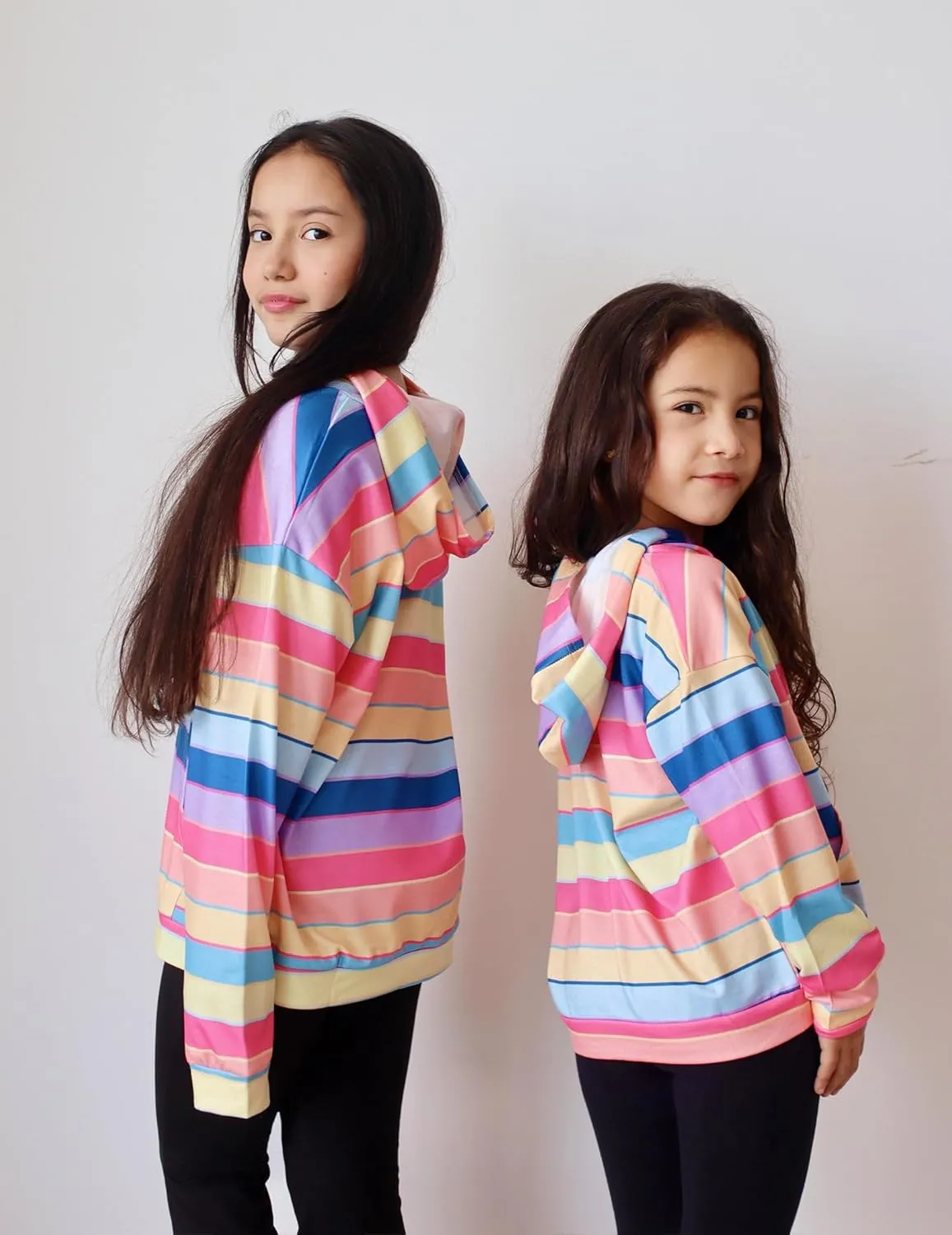 Arshiner Girls Tie Dye Sweatshirts Loose Casual Hoodies Tops