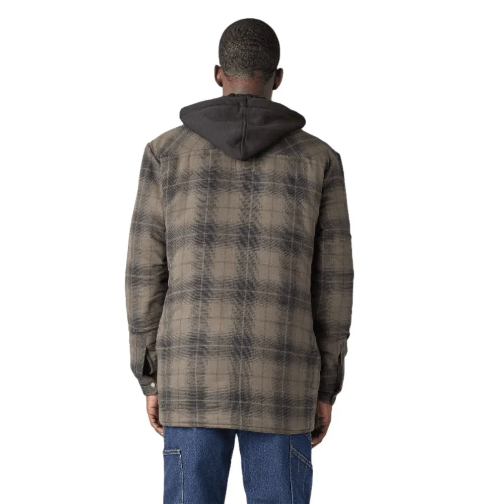 Dickies Men's Jacket TJ211 Water Repellent Flannel Hooded Shirt Outerwear Jacket