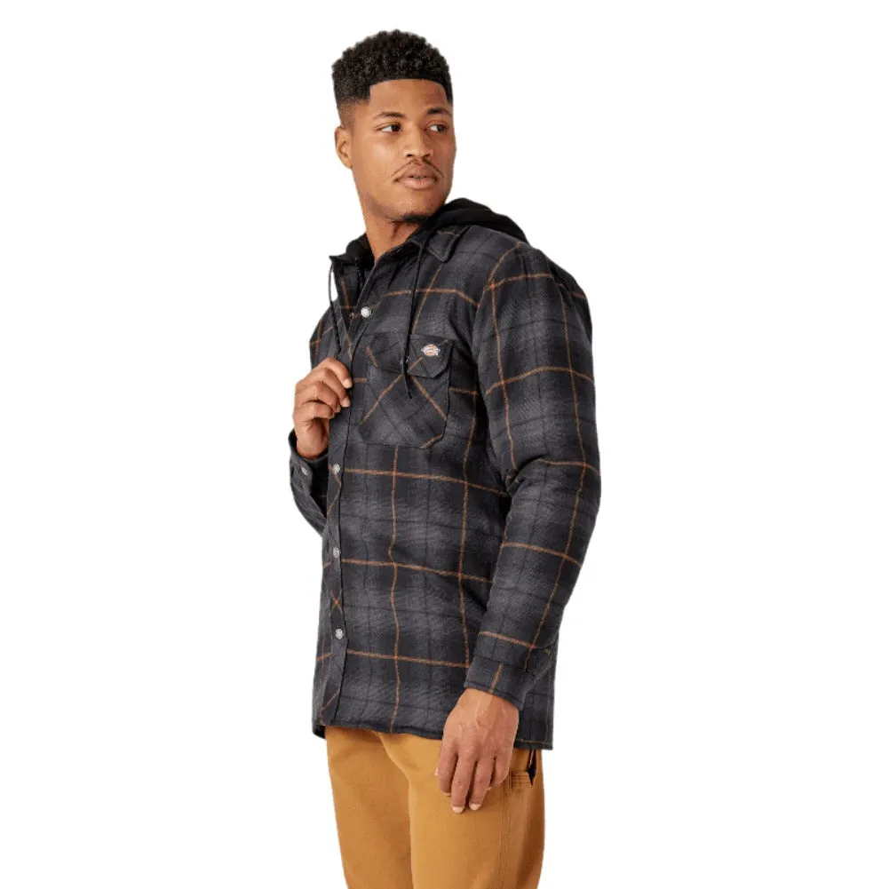 Dickies Men's Jacket TJ211 Water Repellent Flannel Hooded Shirt Outerwear Jacket