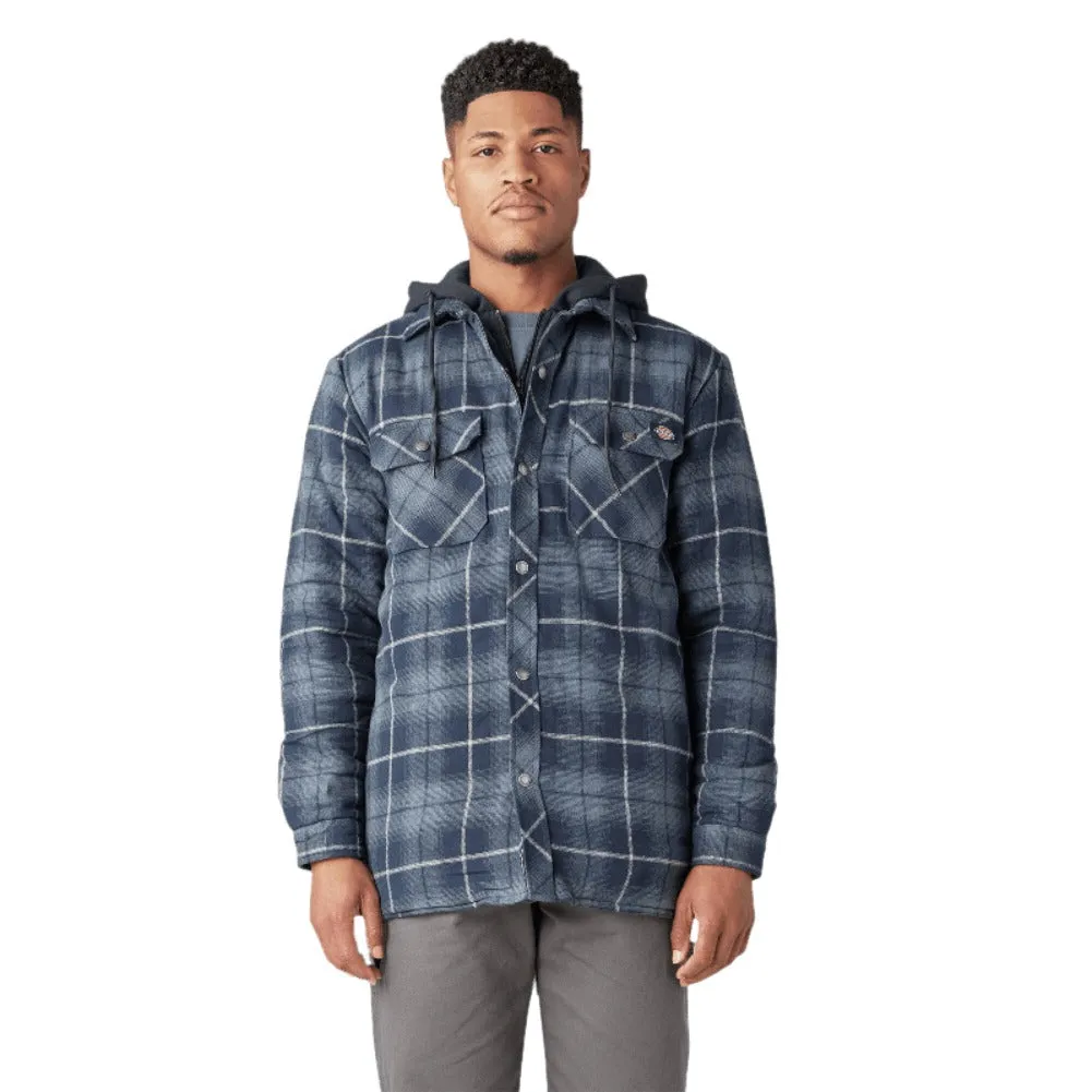 Dickies Men's Jacket TJ211 Water Repellent Flannel Hooded Shirt Outerwear Jacket