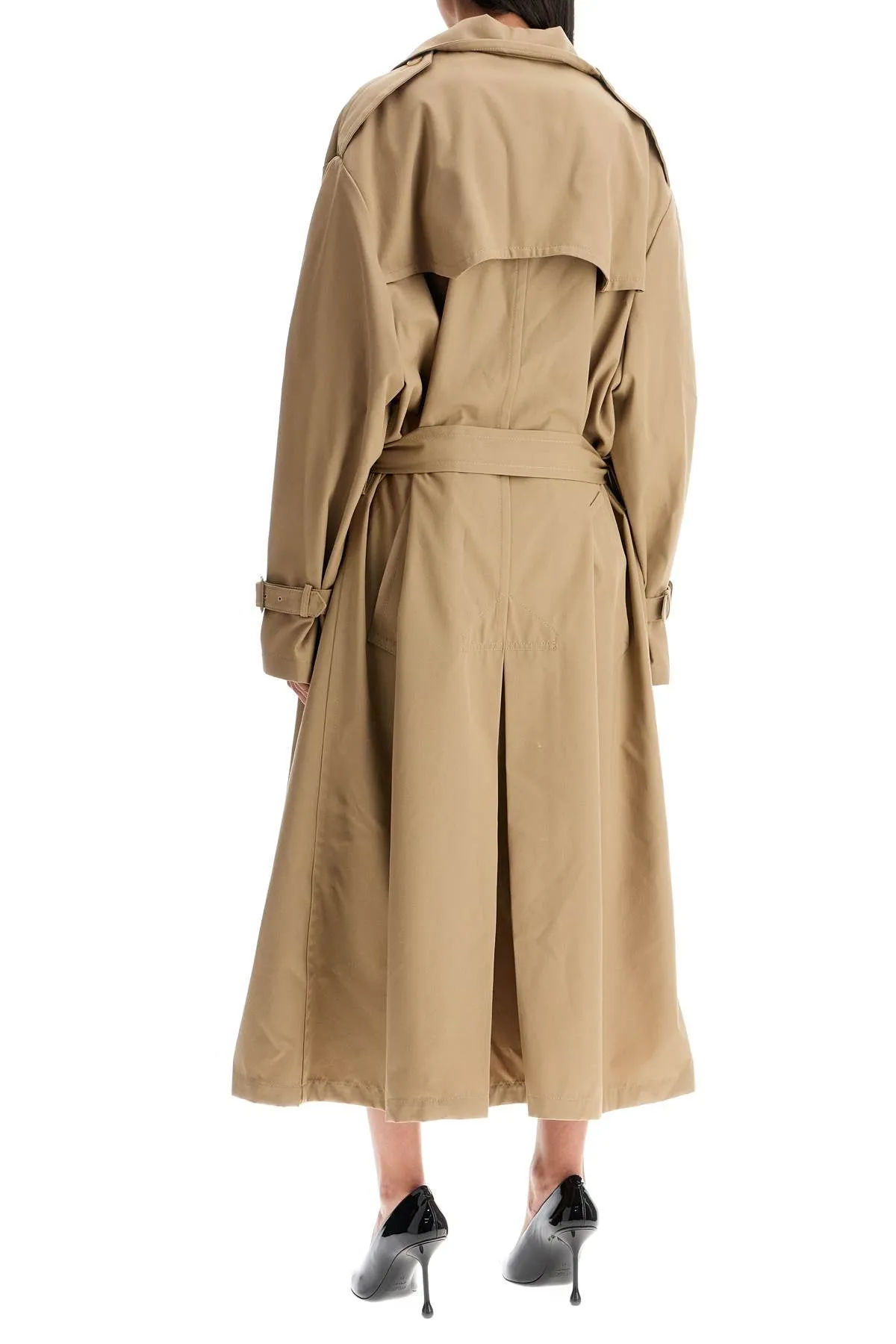 DOUBLE-BREASTED TRENCH COAT WITH