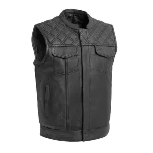 Genuine Leather Vest For Men's