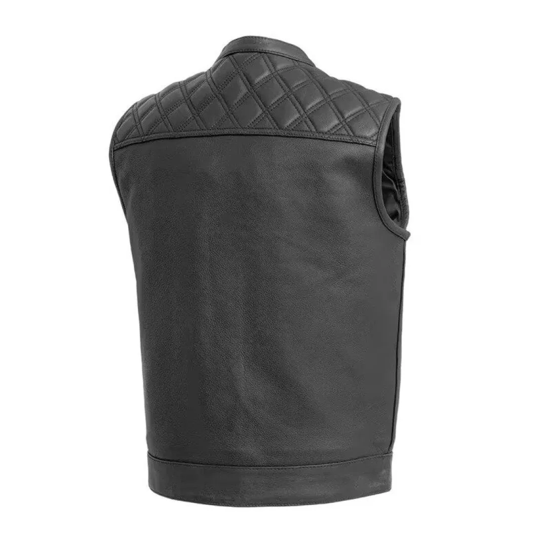 Genuine Leather Vest For Men's