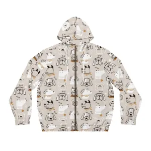 Illustrated Doggers Men's Full-Zip Hoodie