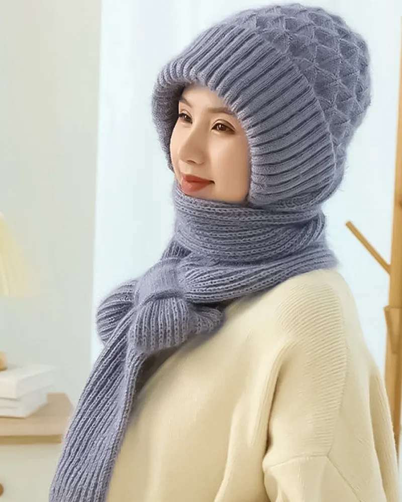 Integrated Ear Protection Windproof Cap Scarf