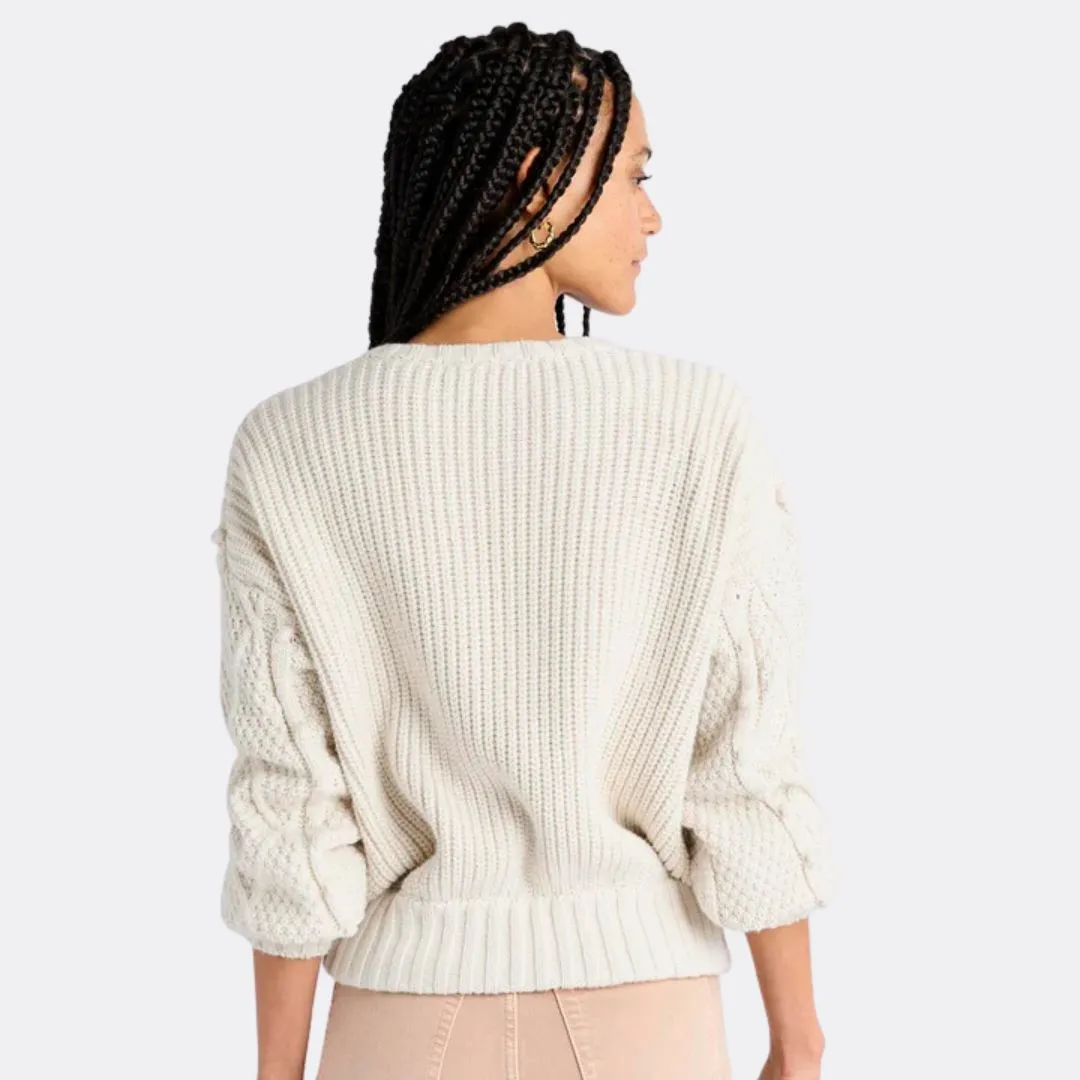 Katie Bobble Cardigan (Oat Heather)