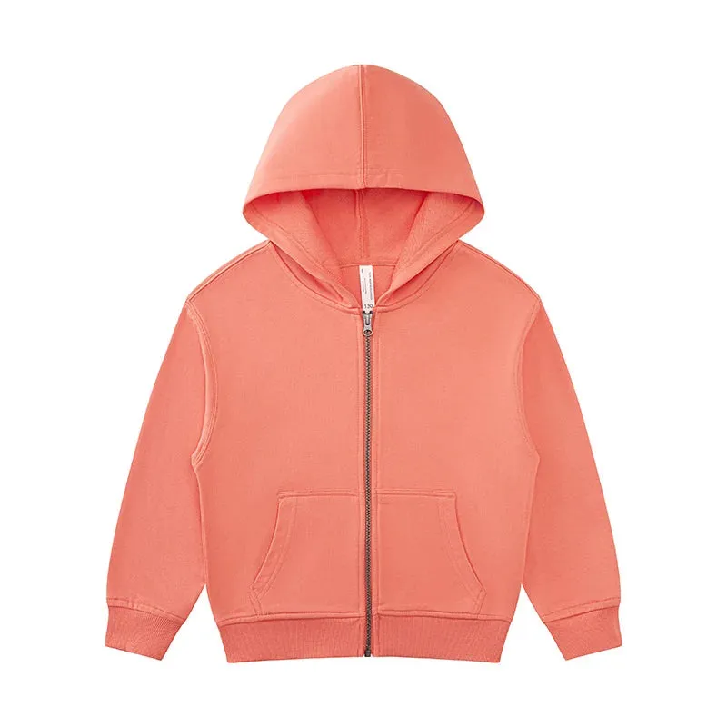 Kids Full-zip Hoodie,Kids Zıpper Hoodıe,Casual Hooded,zip jacket