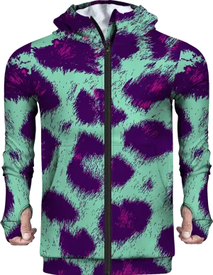 Leopard Abstract Fleece Hoodie