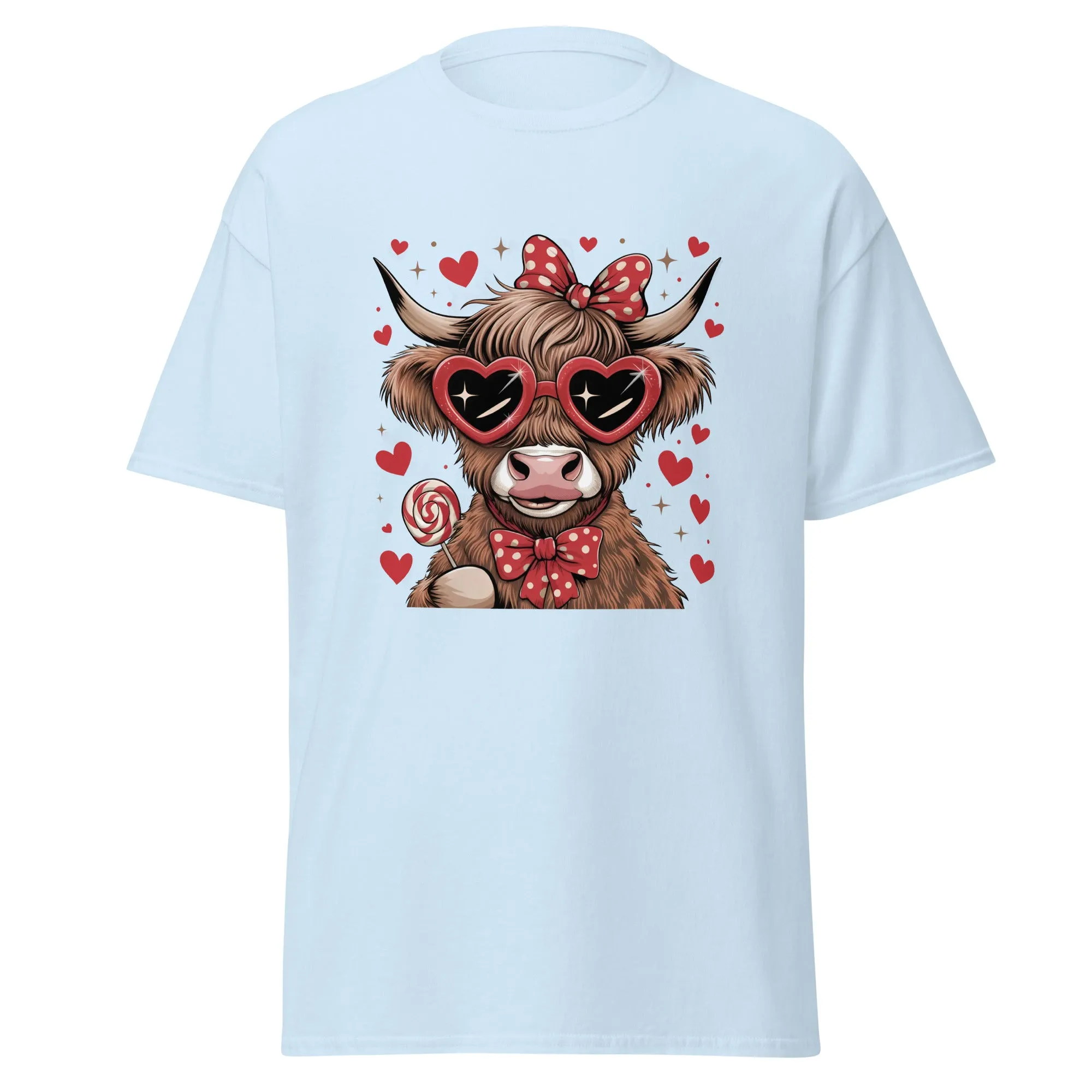 Love Highland Red - Valentine’s Day T-Shirt – Lightweight and Festive