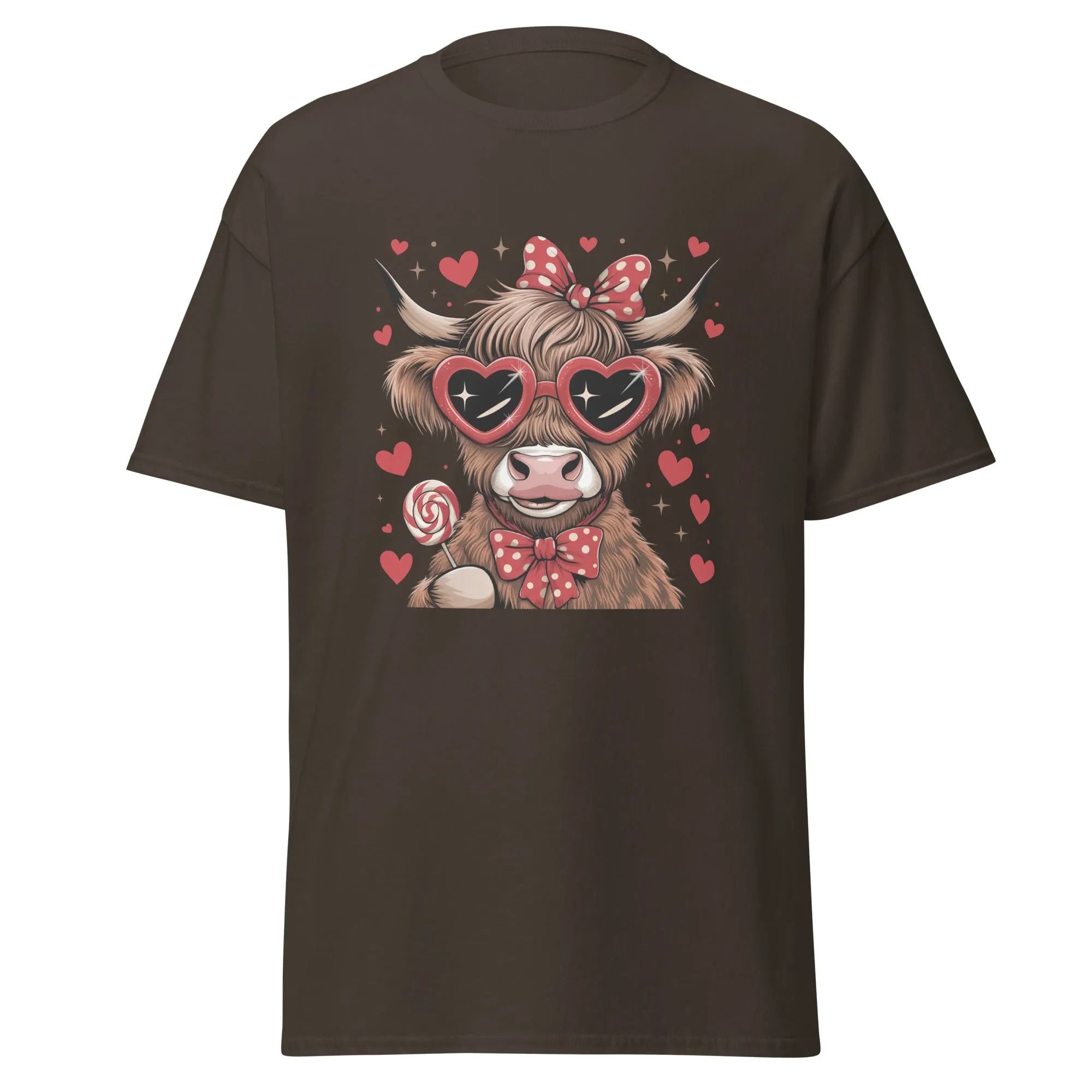 Love Highland Red - Valentine’s Day T-Shirt – Lightweight and Festive