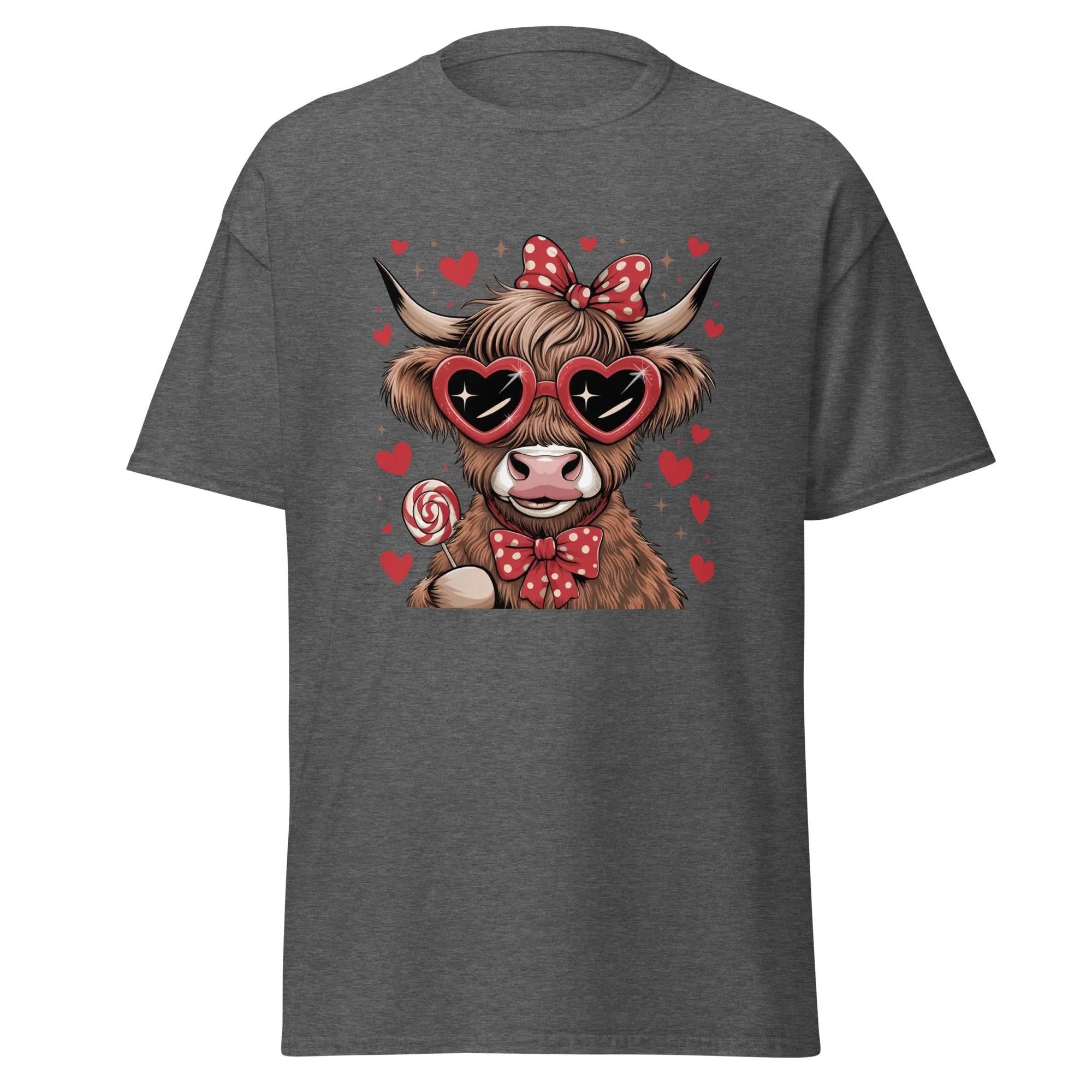 Love Highland Red - Valentine’s Day T-Shirt – Lightweight and Festive