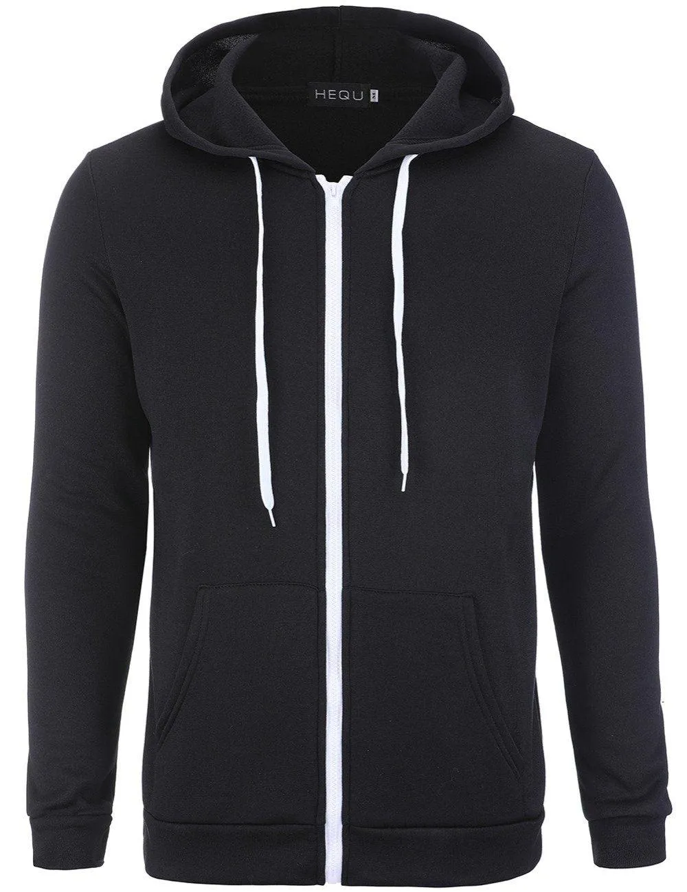 Men Black Hip Hop Mantle Hoodies