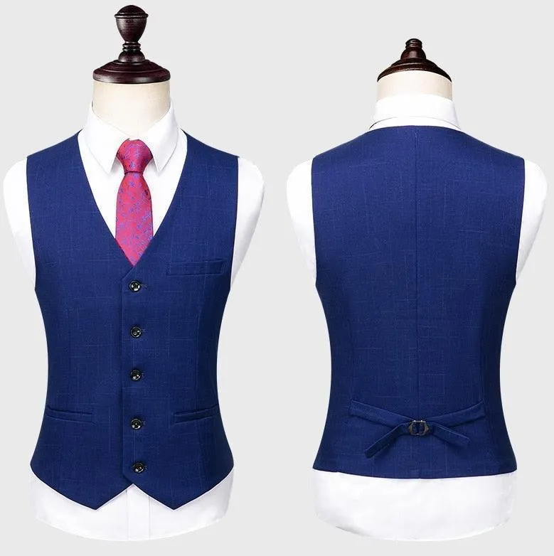 Men Suit - Davini Blue 3-Piece Suit