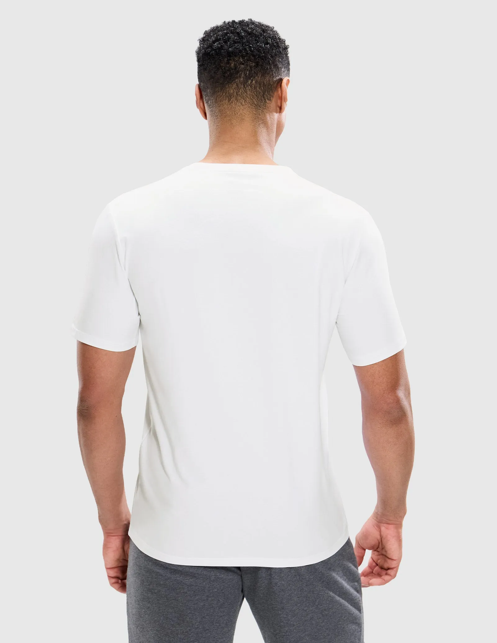 Men's Cotton T-Shirts with Pocket Soft Crewneck Tee