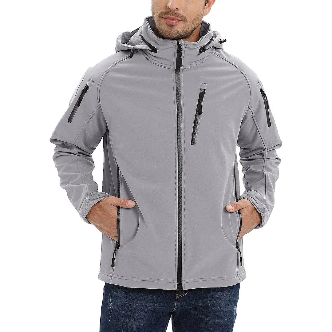 Men's Jacket Water Resistant Windproof Tactical Winter Zip Up