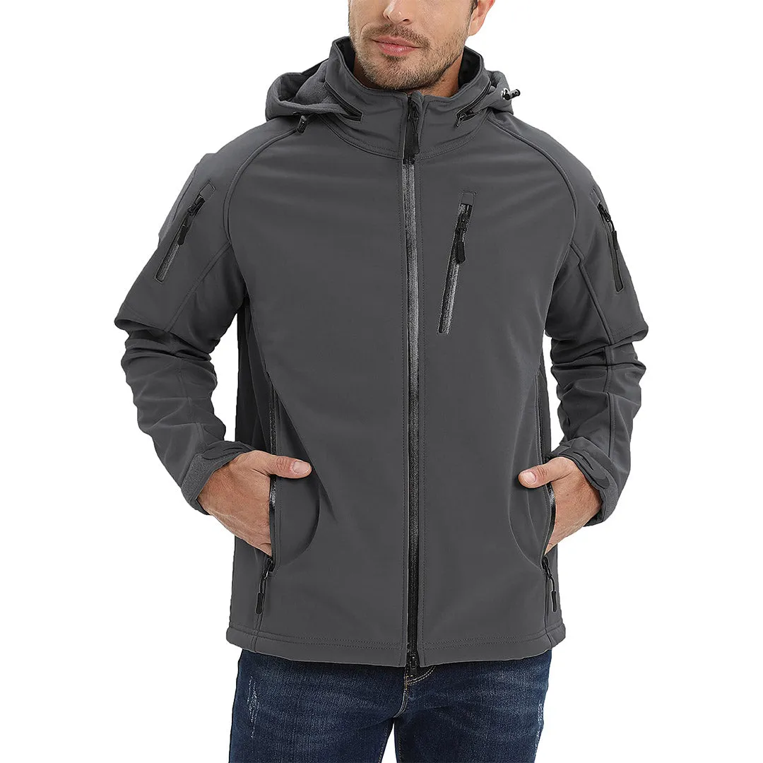 Men's Jacket Water Resistant Windproof Tactical Winter Zip Up