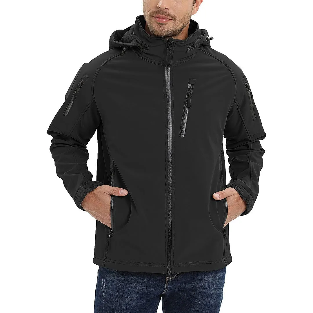 Men's Jacket Water Resistant Windproof Tactical Winter Zip Up