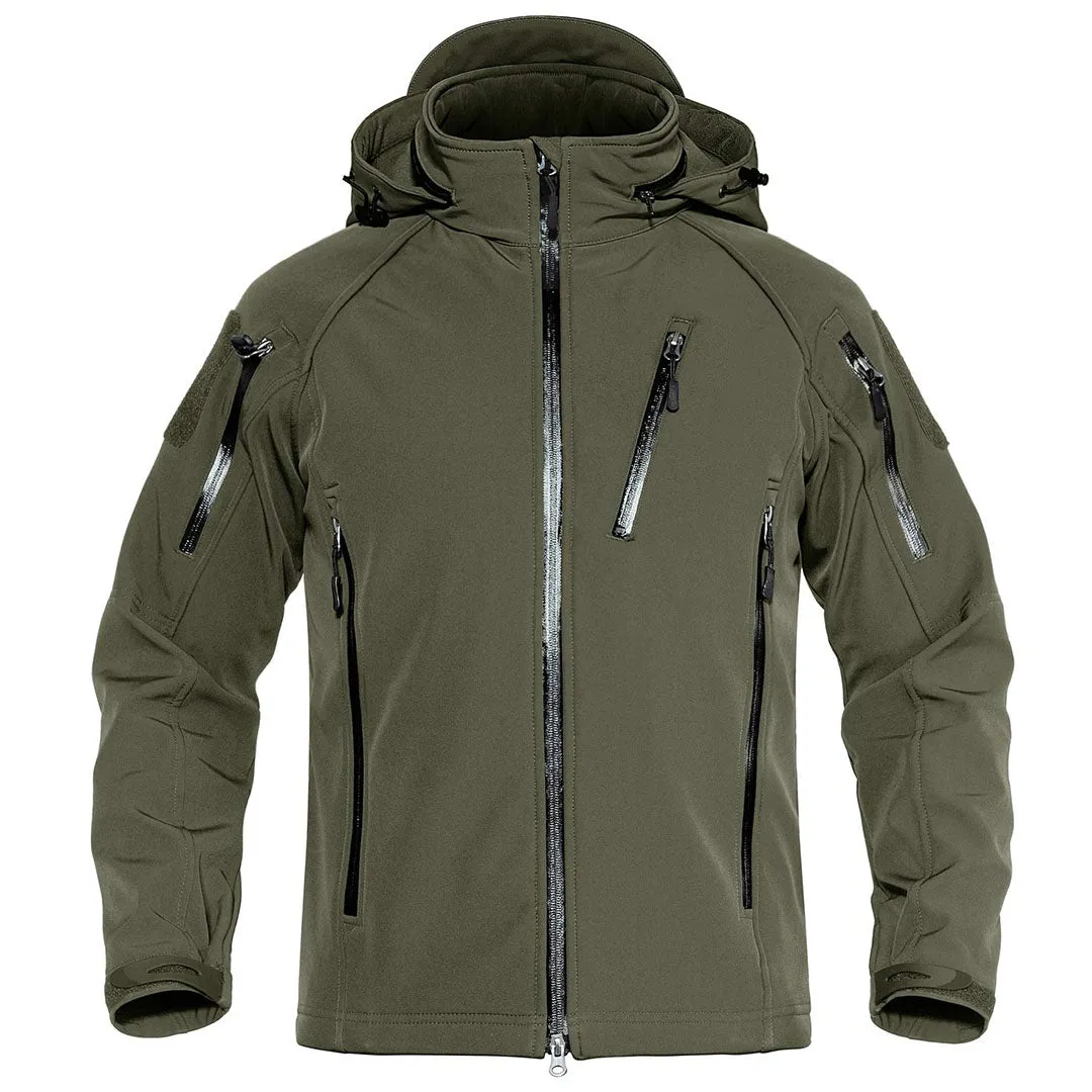 Men's Jacket Water Resistant Windproof Tactical Winter Zip Up