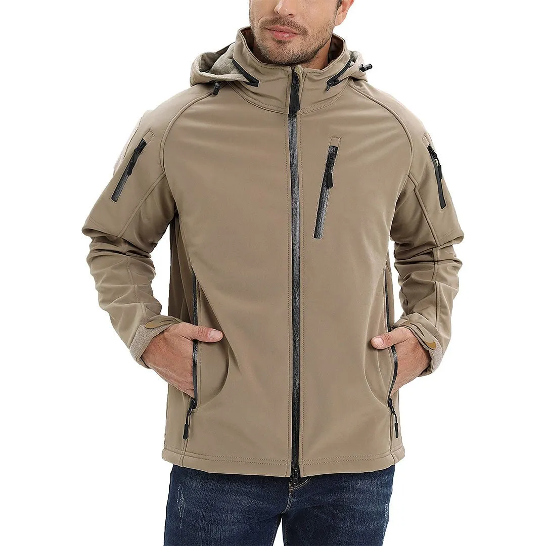 Men's Jacket Water Resistant Windproof Tactical Winter Zip Up