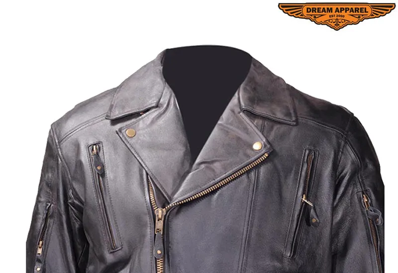 Men's Leather Motorcycle Jacket