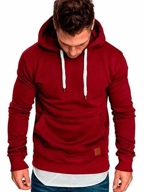 Mens Long Sleeve Casual Hoodies