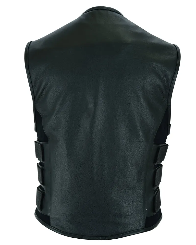 Men's SWAT Team Style Leather Vest