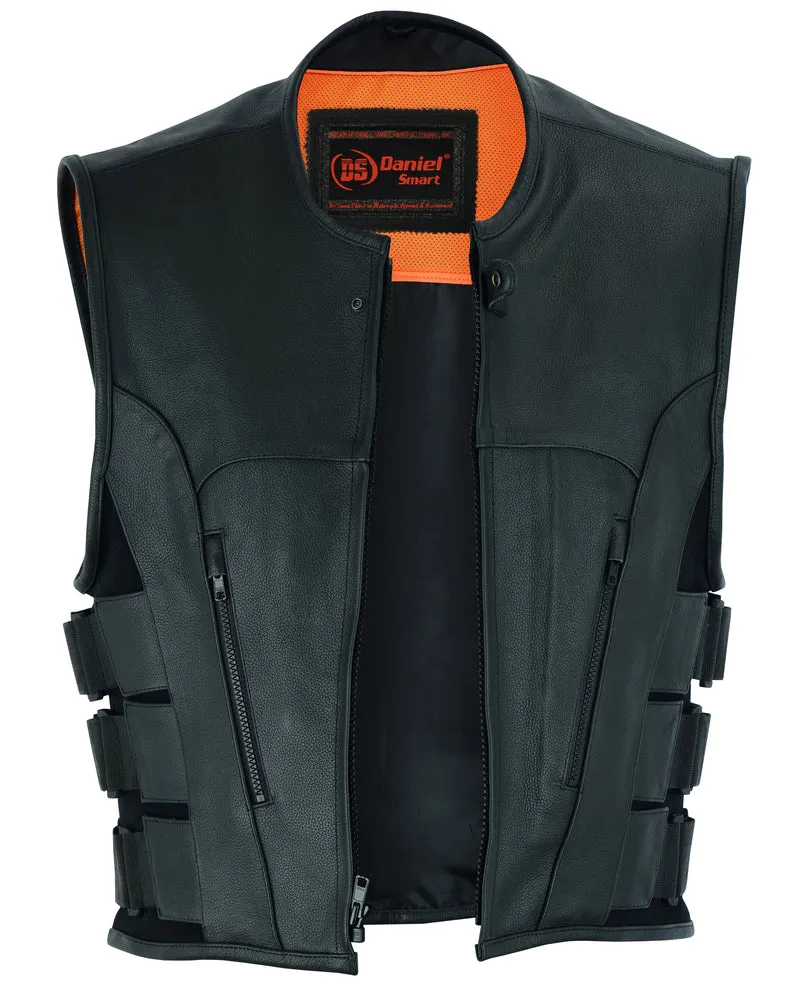 Men's SWAT Team Style Leather Vest