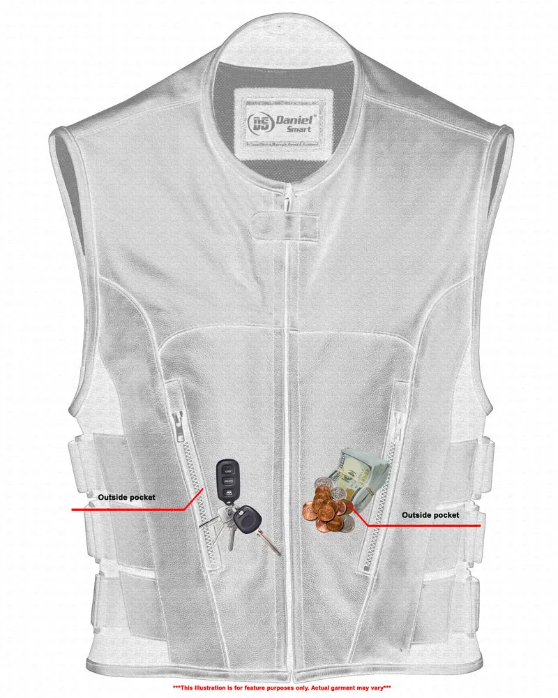 Men's SWAT Team Style Leather Vest