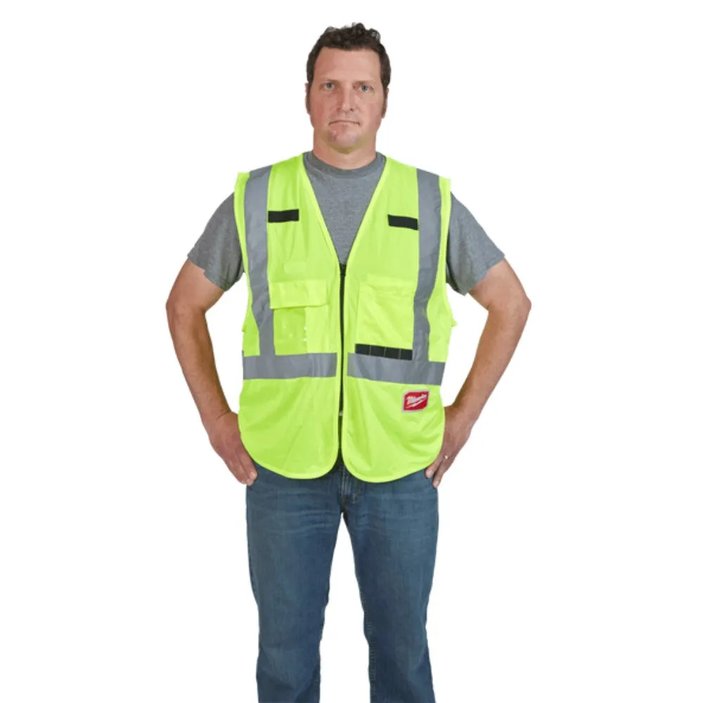 Milwaukee 48735023 XXL/XXXL Yellow High Visibility Safety Vest