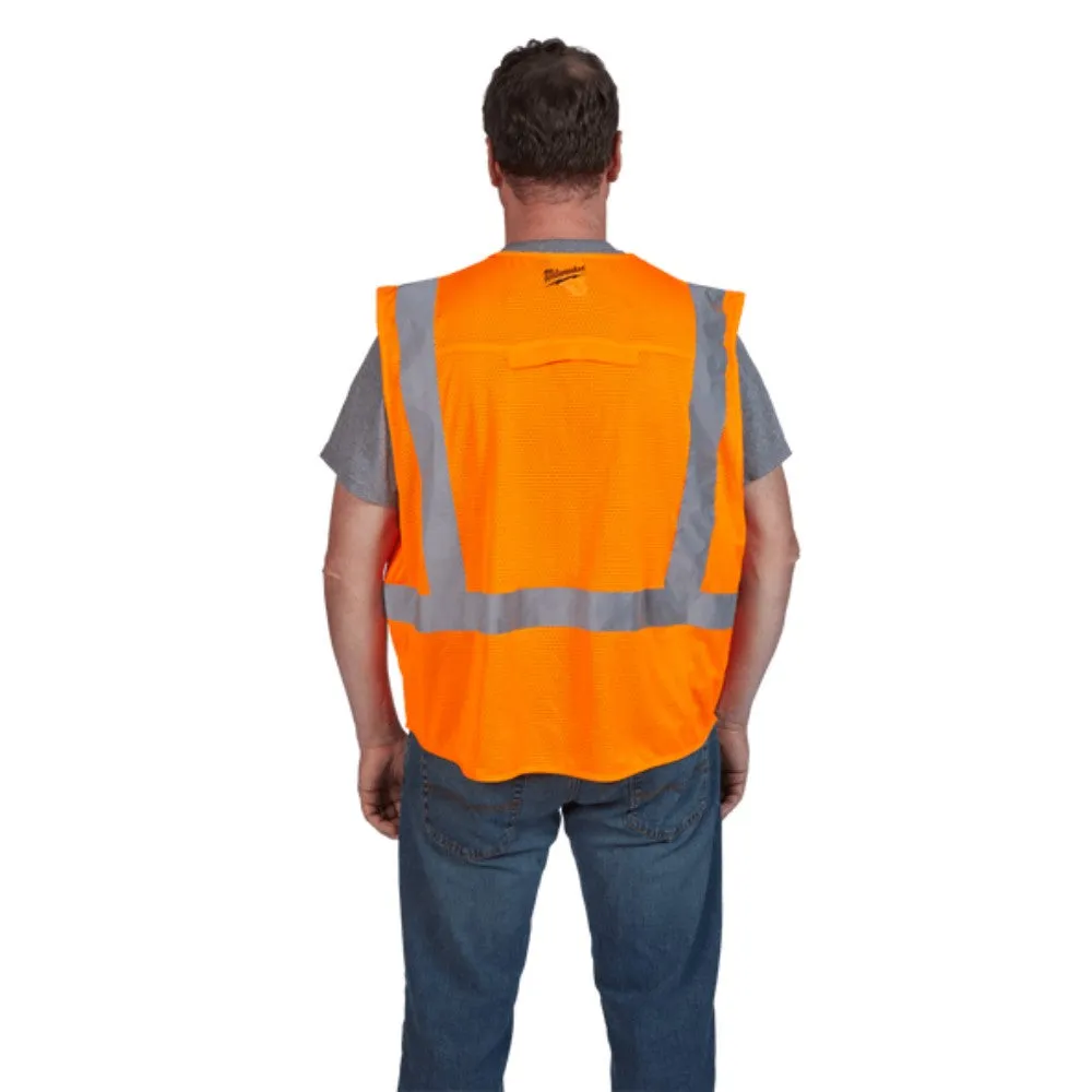 Milwaukee 48735033 XXL/XXXL Orange High Visibility Safety Vest