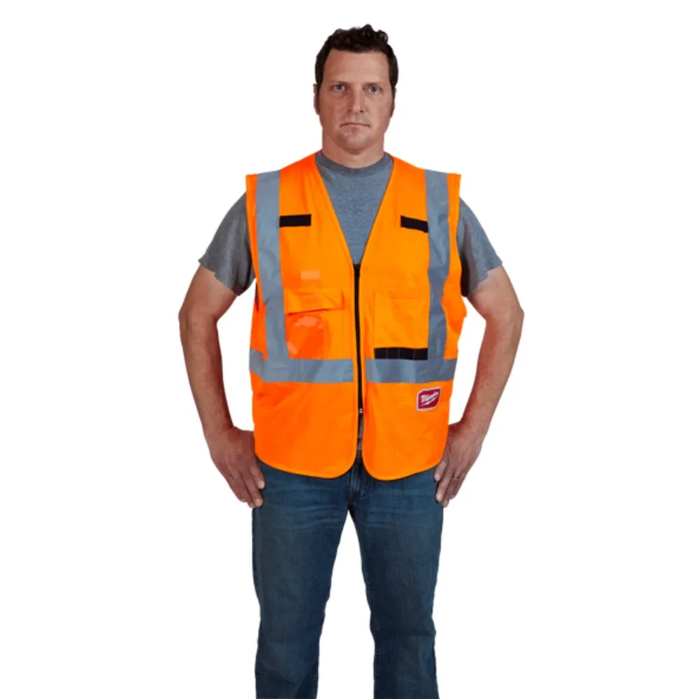 Milwaukee 48735033 XXL/XXXL Orange High Visibility Safety Vest