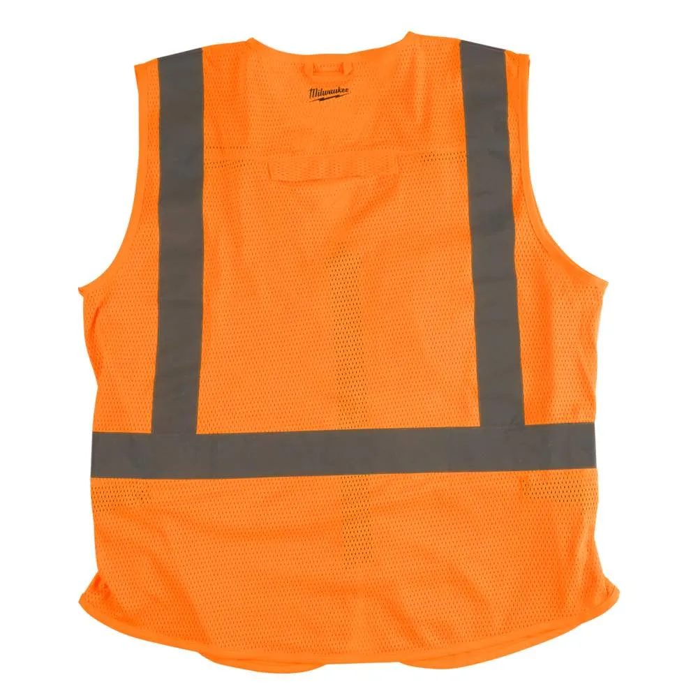 Milwaukee 48735033 XXL/XXXL Orange High Visibility Safety Vest