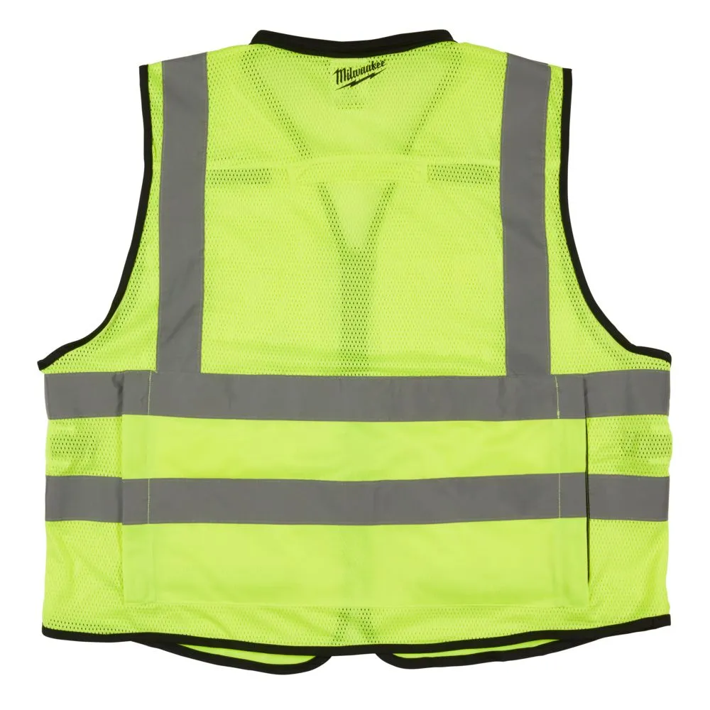 Milwaukee 48735043 2XL/3XL Yellow Premium High Visibility Safety Vest