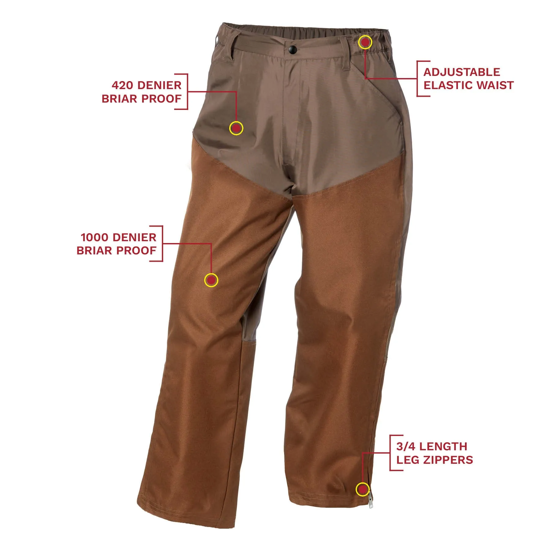 Nite Lite Elite Pro 1000 Denier Uninsulated Briar Proof Pants