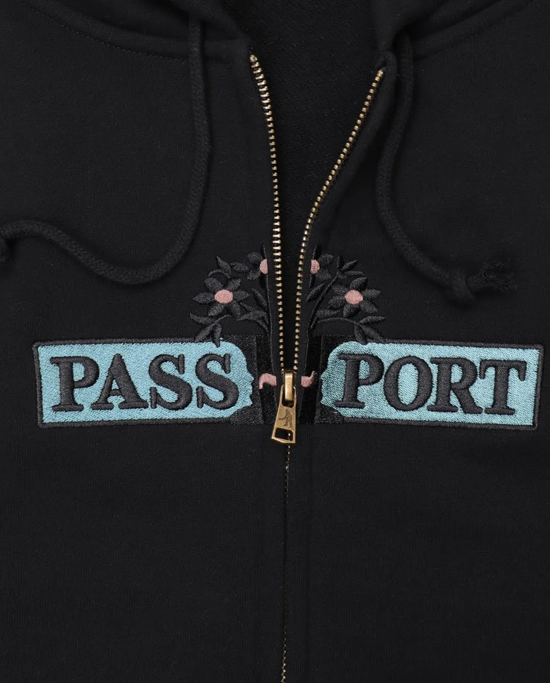 Passport - House Plant Organic Fleece Zip Hood - Black