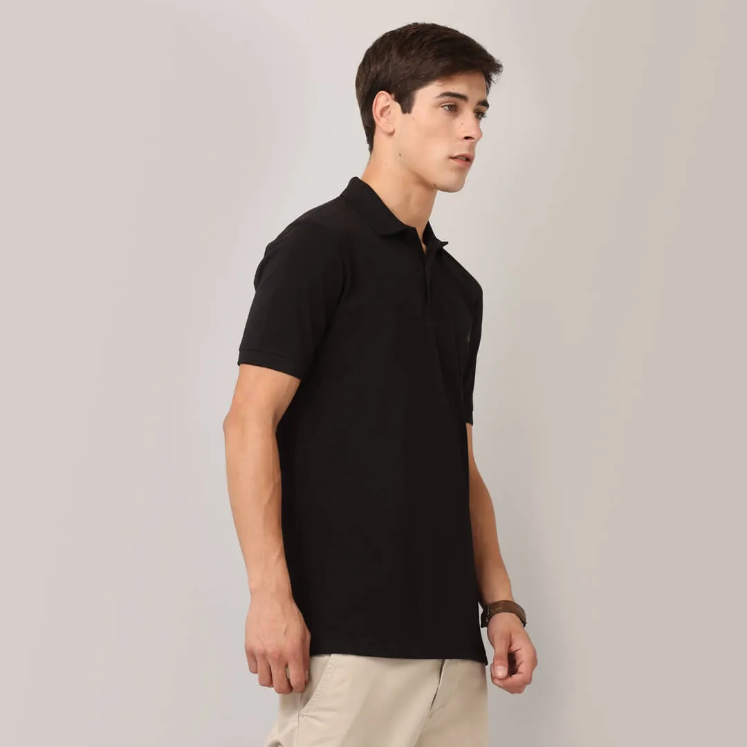 Polo T-Shirts - Black