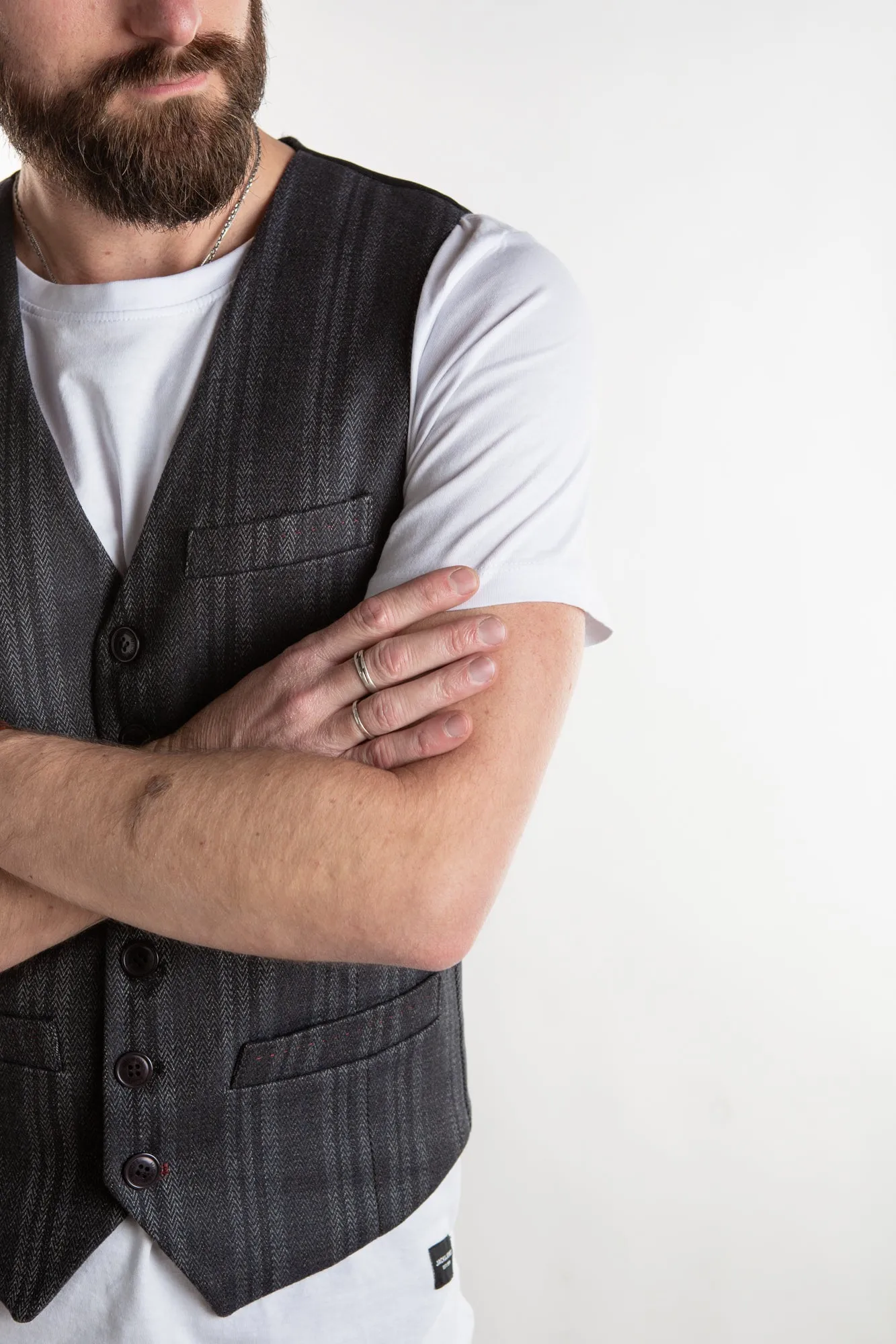 Score Waistcoat - Charcoal