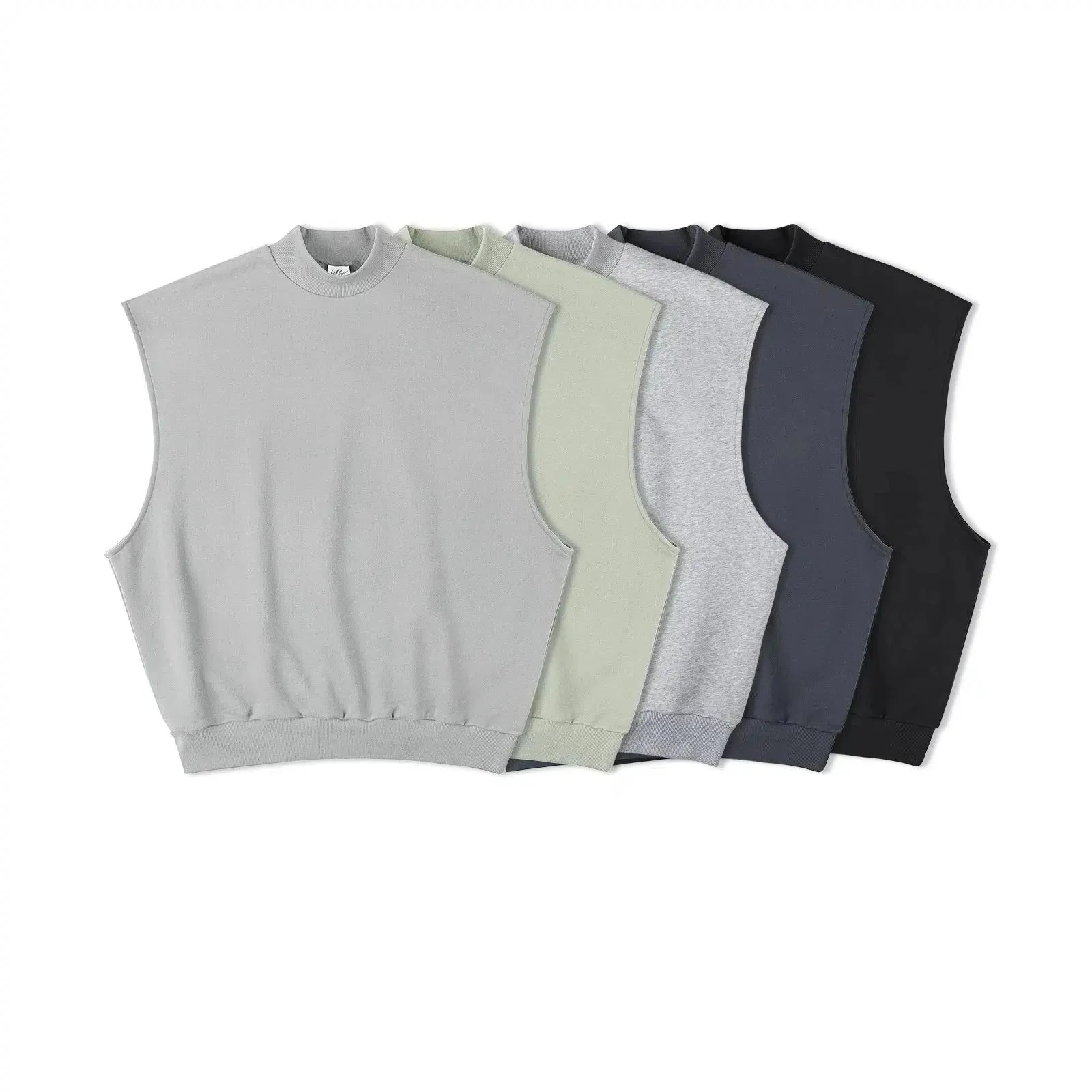 Solid Color Sleeveless Vests