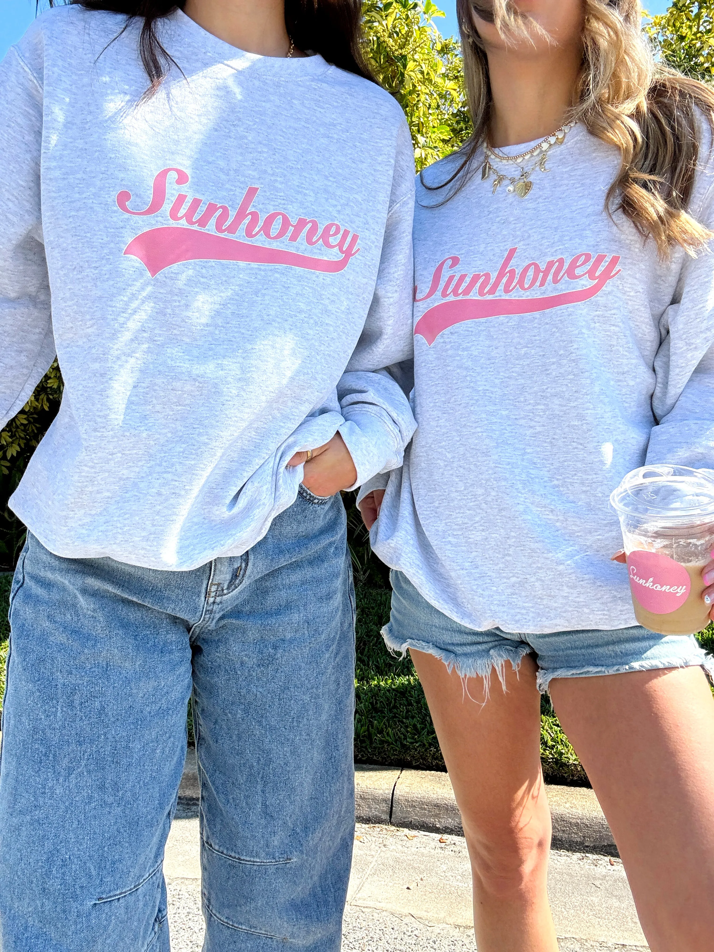 Sunhoney Retro Crewneck Sweatshirt