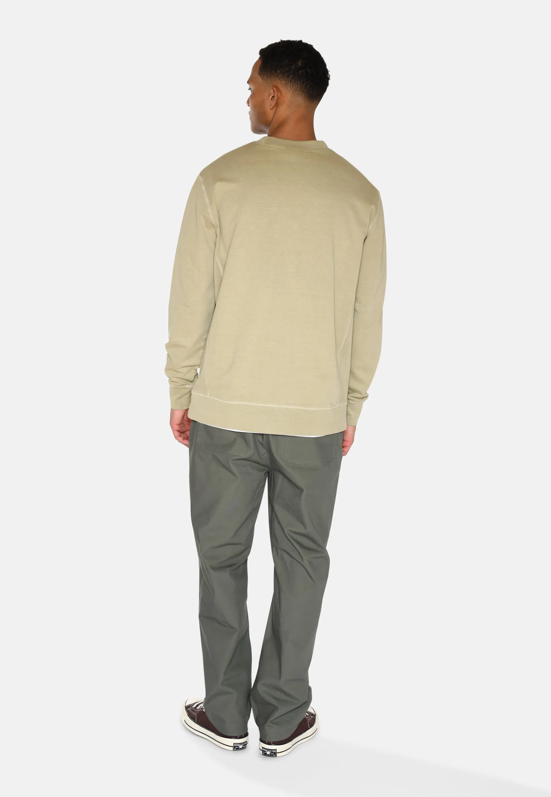 Trey crewneck sweatshirt 4183 - Eucalyptus