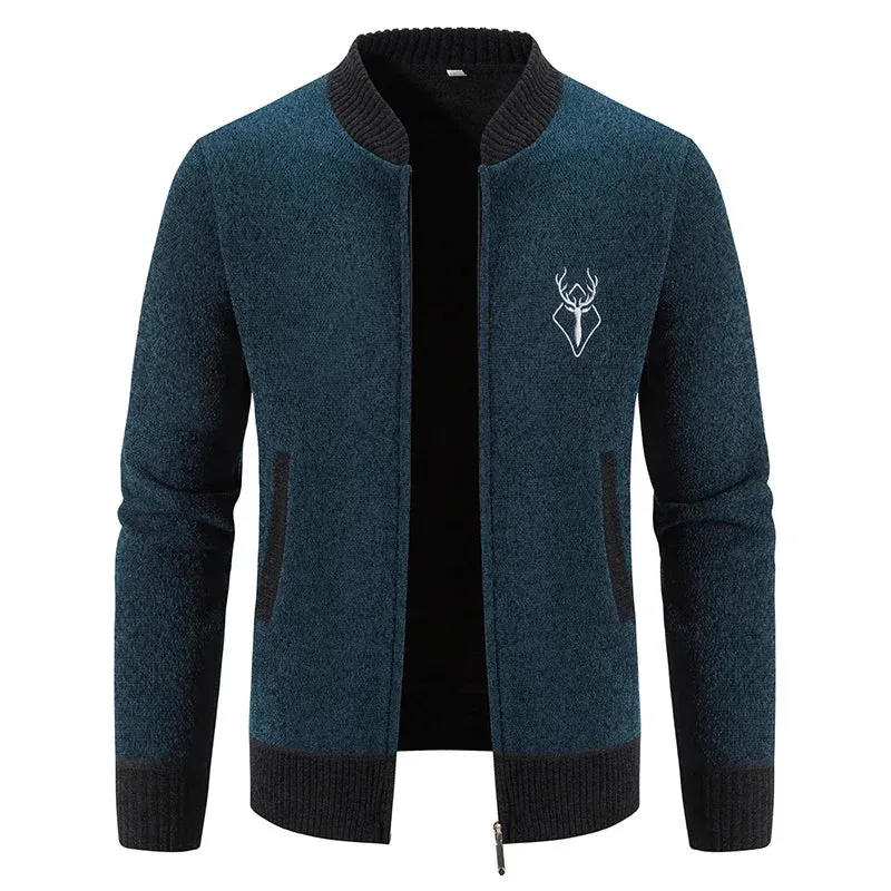 Warm Zipper Cardigan for Men