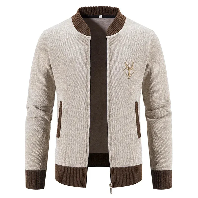 Warm Zipper Cardigan for Men