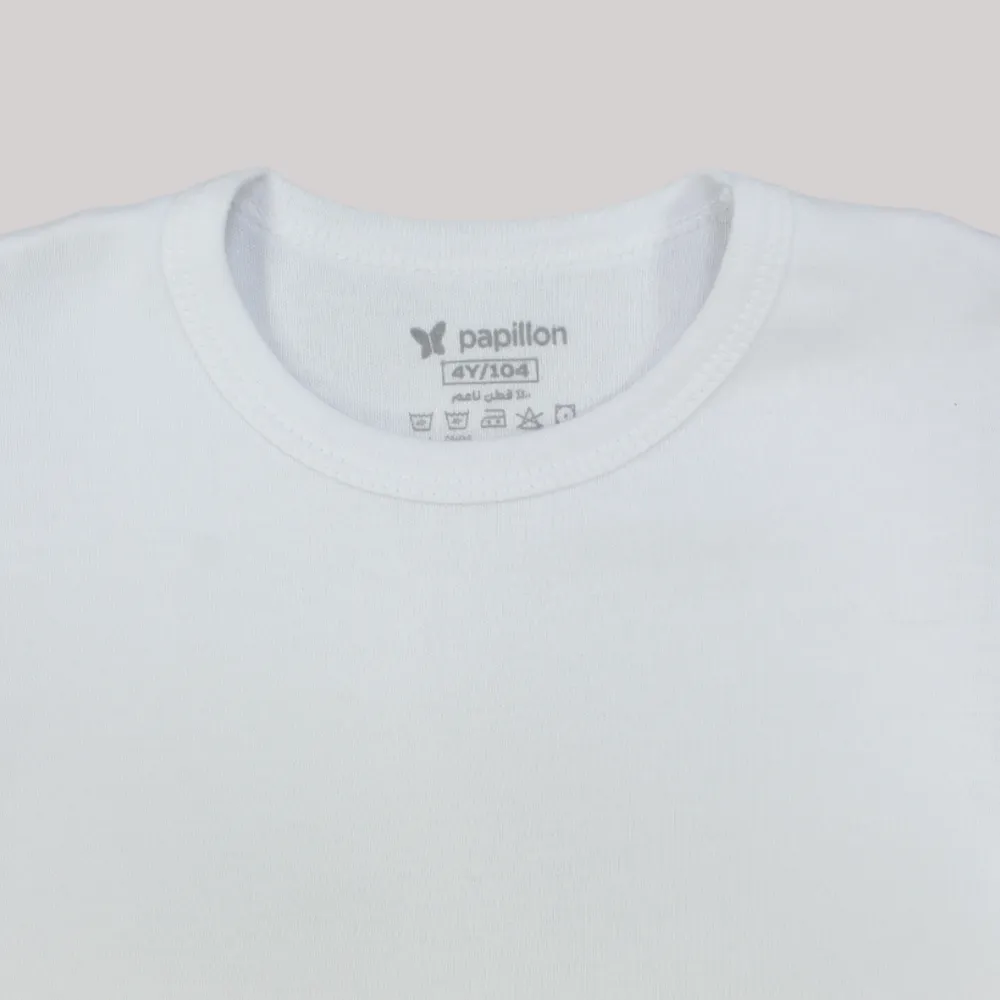 White Short-Sleeved Undershirt