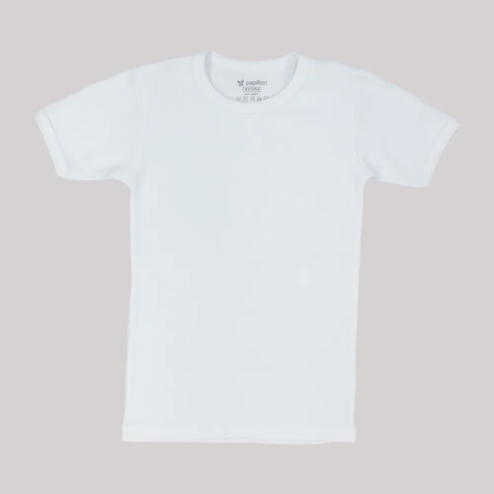 White Short-Sleeved Undershirt